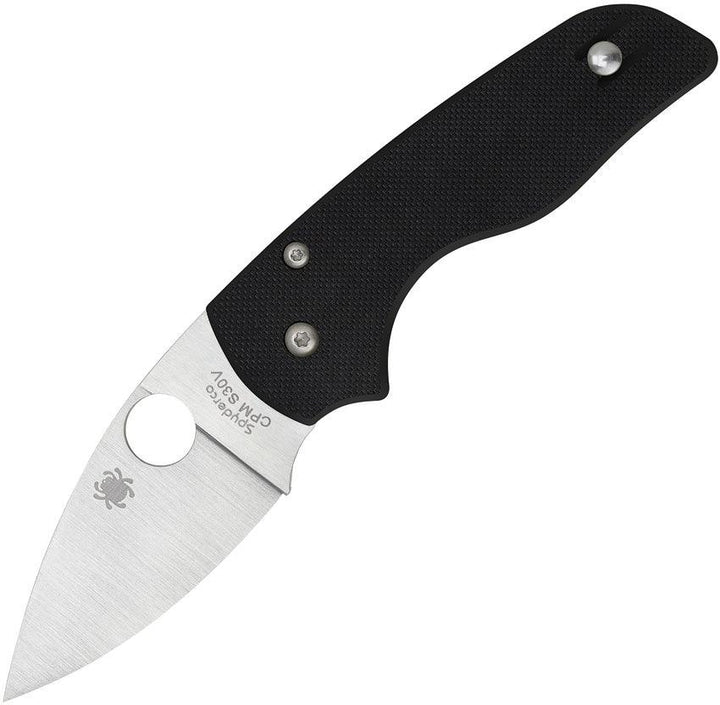 Spyderco Lil' Native Plain Black G10 SATIN Plain CPM S30V - Knives.mx