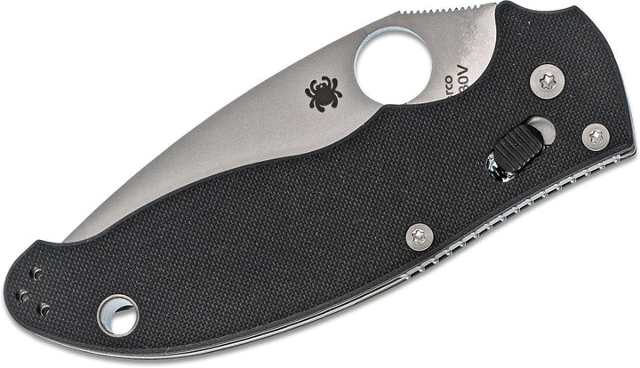 Spyderco Manix 2 Ball Bearing Lock Black G10 Serrated CPM S30V - Knives.mx