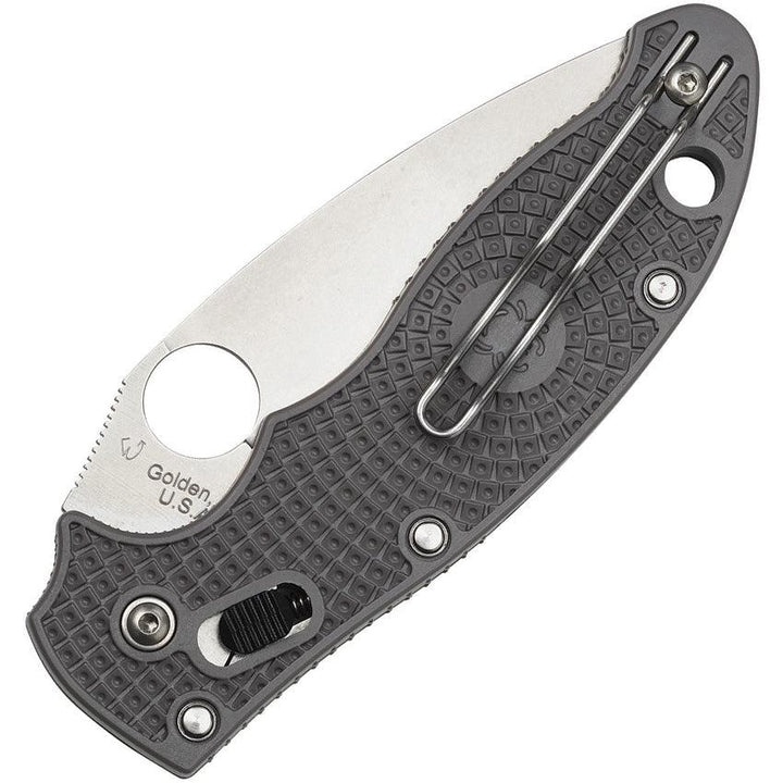 Spyderco Manix 2 Ball Bearing Lock Gray GFN Satin Maxamet - Knives.mx