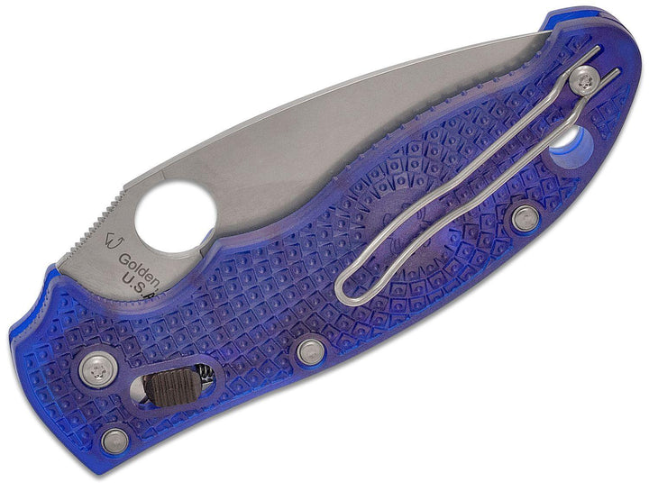 Spyderco Manix 2 Blue FRN Ball Bearing Lock CTS-BD1N - Knives.mx