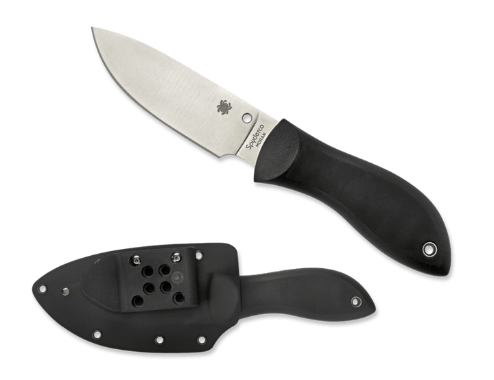 Spyderco Moran Featherweight Black FRN/Kraton Drop Point VG-10 - Knives.mx