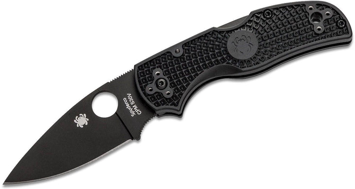 Spyderco Native 5 Lockback Black FRN Plain Coated S30VN - Knives.mx