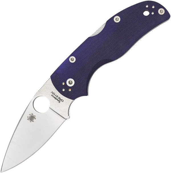 Spyderco Native 5 Lockback Blue G10 Satin Plain CPM-S110V - Knives.mx