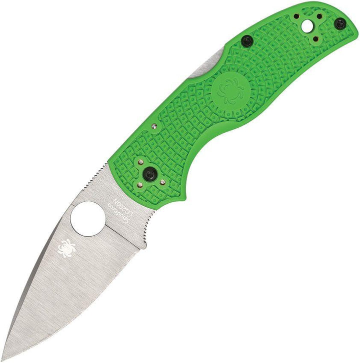 Spyderco Native 5 Salt Lockback Green FRN Satin LC200N - Knives.mx