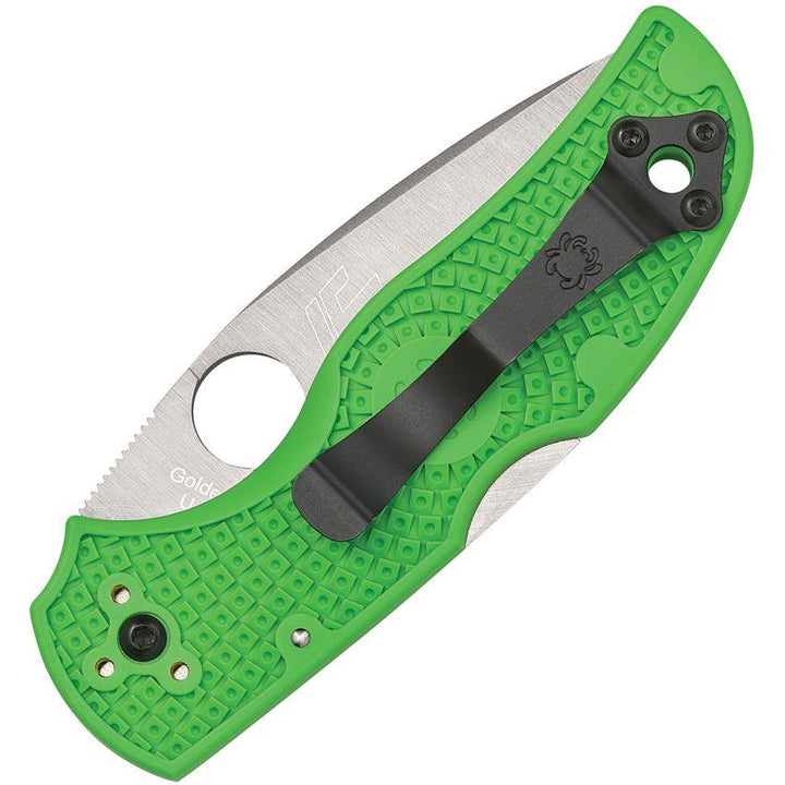 Spyderco Native 5 Salt Lockback Green FRN Satin LC200N - Knives.mx