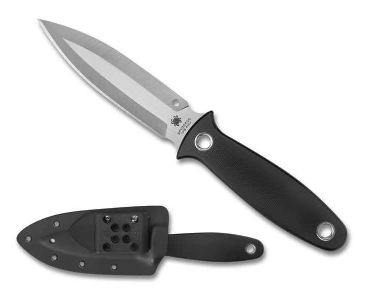 Spyderco Nightstick Fixed Blade Black G10 CPM S30V - Knives.mx