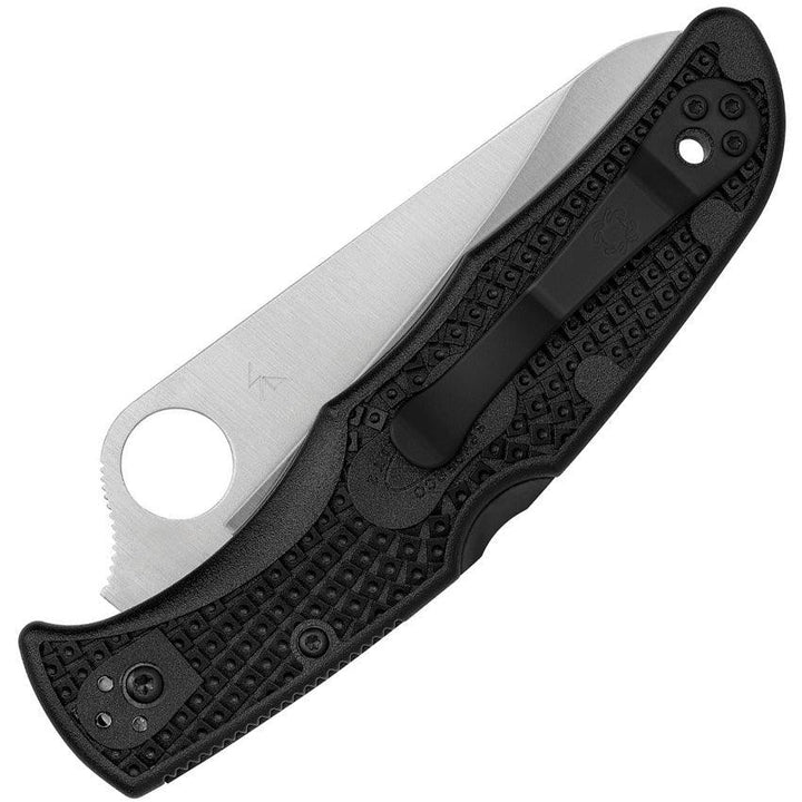 Spyderco Pacific Salt 2 Lockback Black FRN Satin PlainEdge H2 - Knives.mx