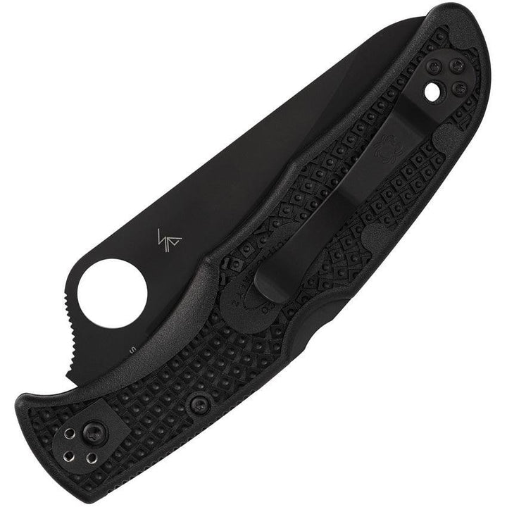 Spyderco Pacific Salt 2 Lockback Black FRN TiNi SpyderEdge H2 - Knives.mx