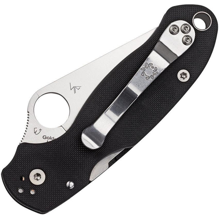 Spyderco Para Military 3 Compression Lock Black G10 Satin CombinationEdge CPM S45VN - Knives.mx