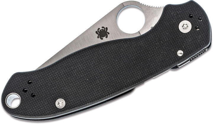 Spyderco Para Military 3 Compression Lock Black G10 Satin CombinationEdge CPM S45VN - Knives.mx