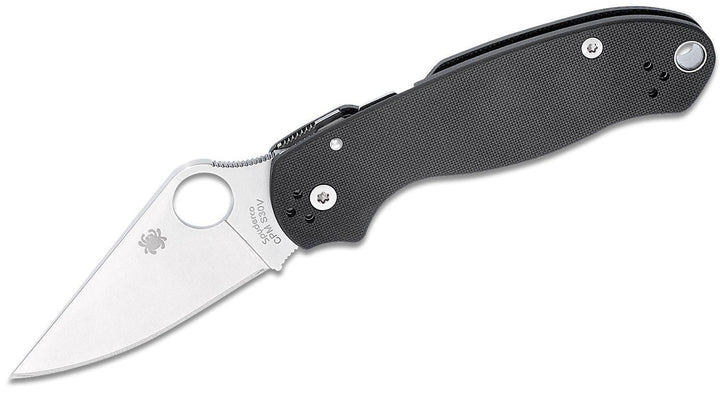 Spyderco Para Military 3 Compression Lock Black G10 Satin PlainEdge CPM S45VN - Knives.mx