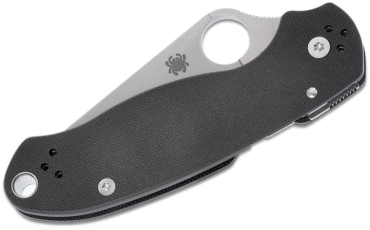 Spyderco Para Military 3 Compression Lock Black G10 Satin PlainEdge CPM S45VN - Knives.mx