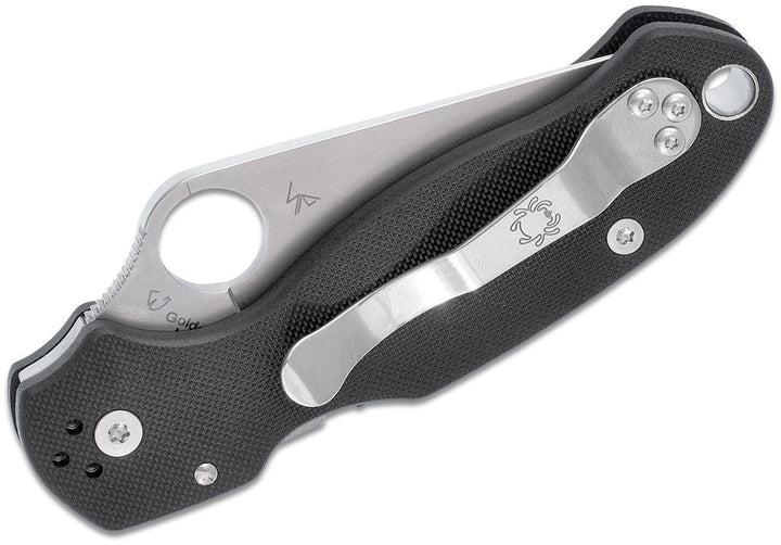 Spyderco Para Military 3 Compression Lock Black G10 Satin PlainEdge CPM S45VN - Knives.mx