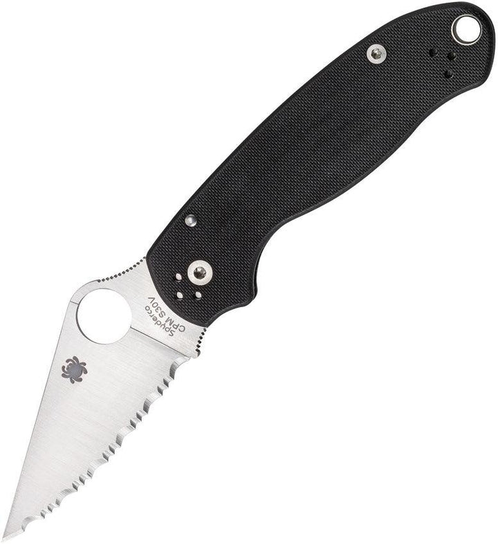 Spyderco Para Military 3 Compression Lock Black G10 Satin SpyderEdge CPM S45VN - Knives.mx