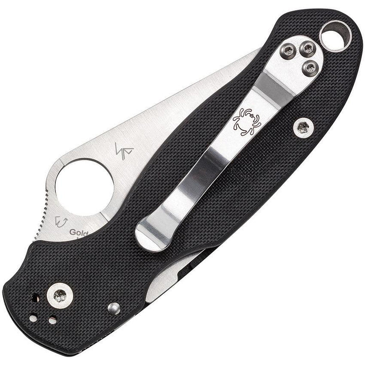 Spyderco Para Military 3 Compression Lock Black G10 Satin SpyderEdge CPM S45VN - Knives.mx