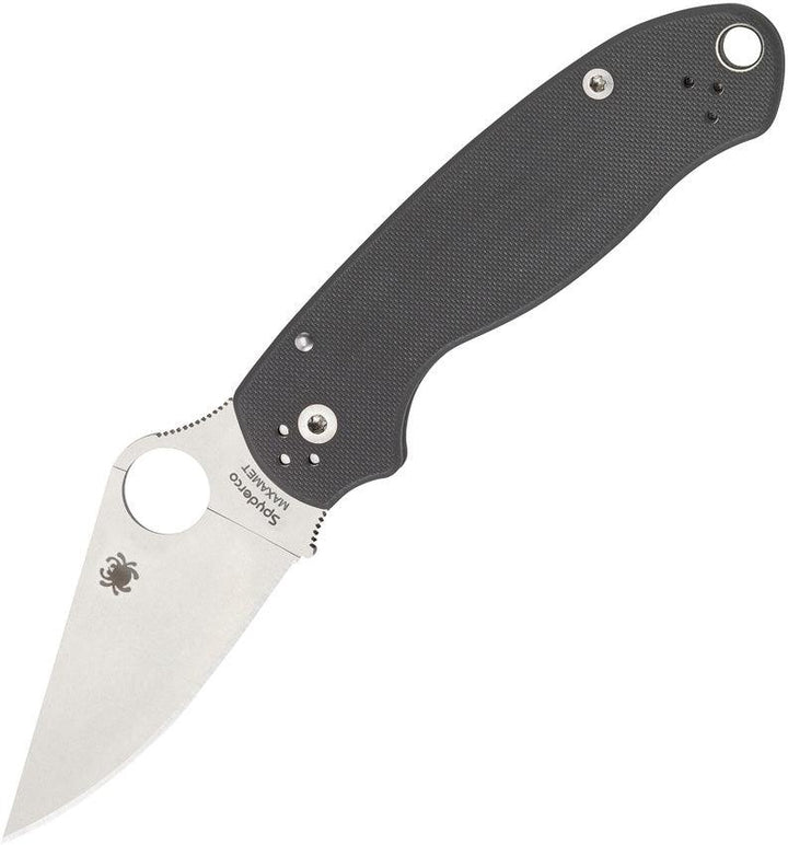 Spyderco Para Military 3 Compression Lock Gray G10 Satin PlainEdge Maxamet - Knives.mx