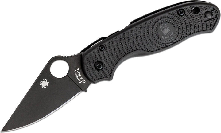 Spyderco Para Military 3 Lightweight Compression Lock Black FRN DLC Coated PlainEdge CTS-BD1N - Knives.mx