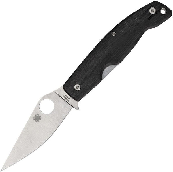 Spyderco Pattadese Linerlock Black G10 Satin M390 - Knives.mx