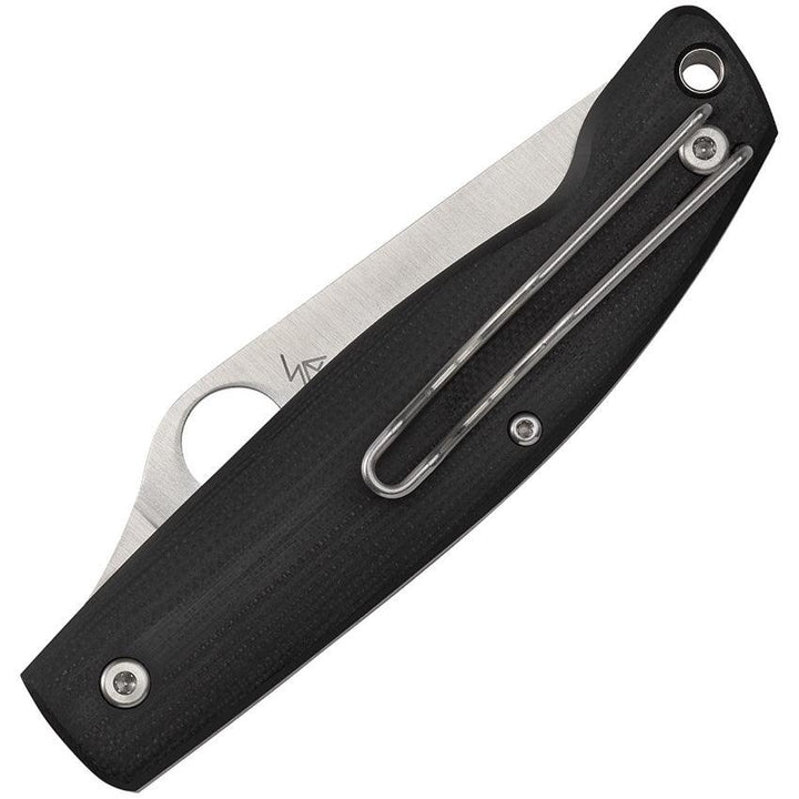 Spyderco Pattadese Linerlock Black G10 Satin M390 - Knives.mx