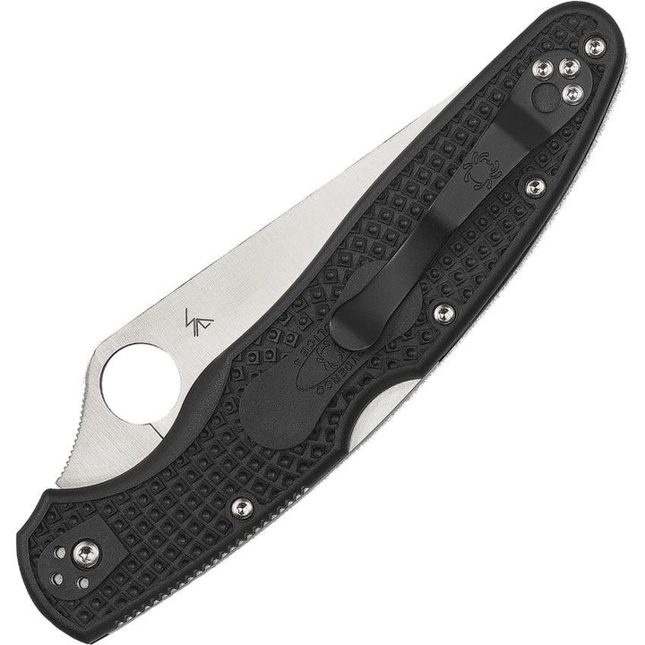 Spyderco Police Model 4 Lockback Black FRN Satin VG-10 - Knives.mx