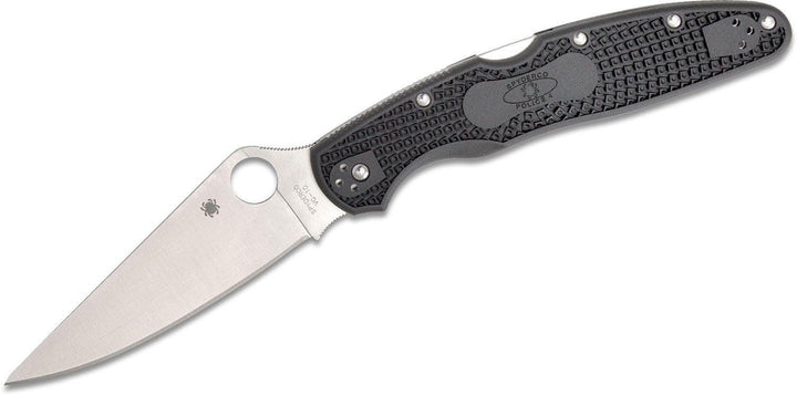 Spyderco Police Model 4 Lockback Black FRN Satin VG-10 - Knives.mx