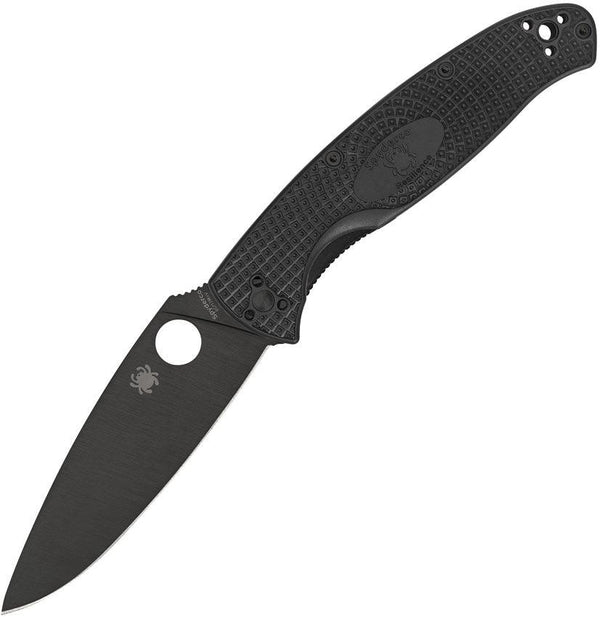 Spyderco Resilience Linerlock Black FRN Plain Oxide Coated 8Cr13MoV - Knives.mx