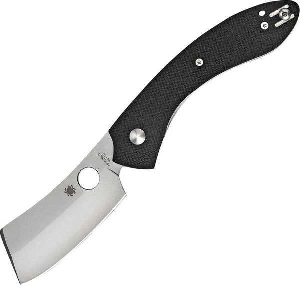 Spyderco Roc Folder Black G10 Bead Blast Cleaver VG-10 - Knives.mx