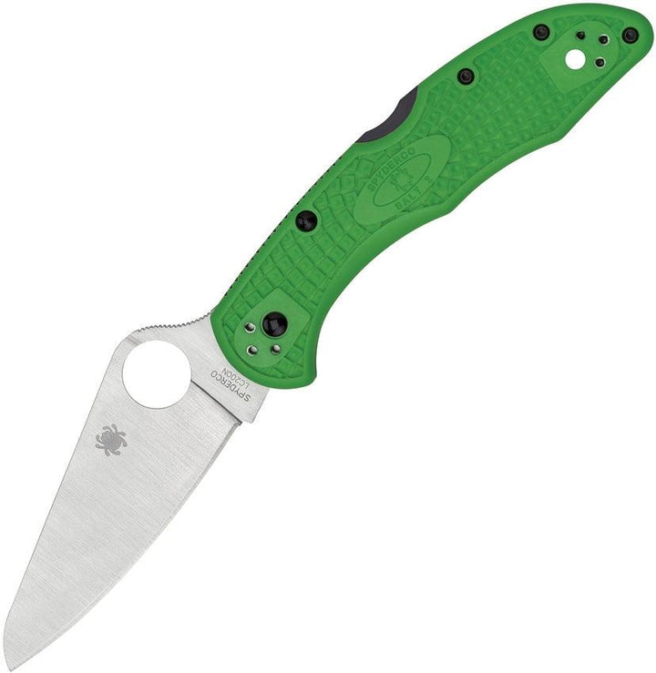 Spyderco Salt 2 Lockback Green FRN Satin PlainEdge LC200N - Knives.mx