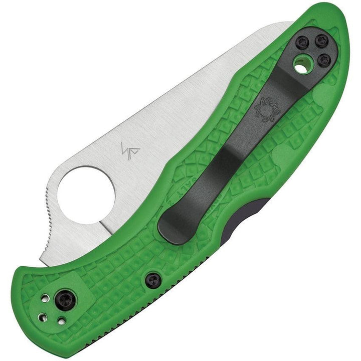 Spyderco Salt 2 Lockback Green FRN Satin PlainEdge LC200N - Knives.mx