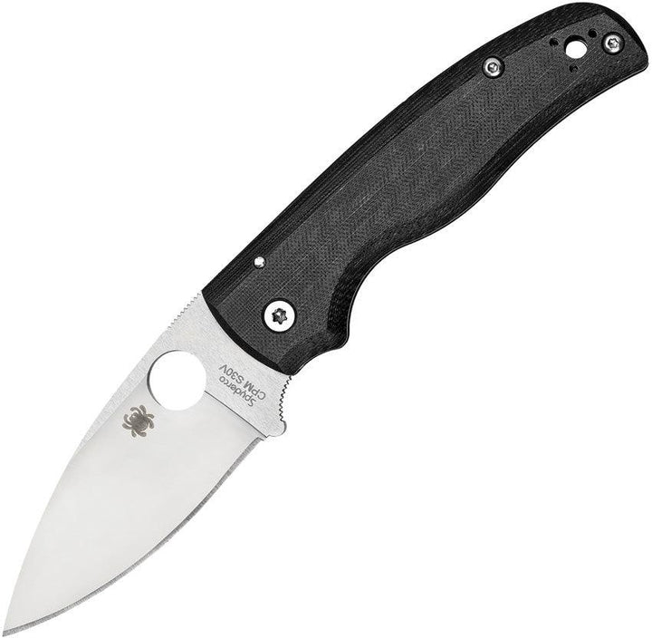 Spyderco Shaman Compression Lock Black G10 SW PlainEdge CPM S30V - Knives.mx