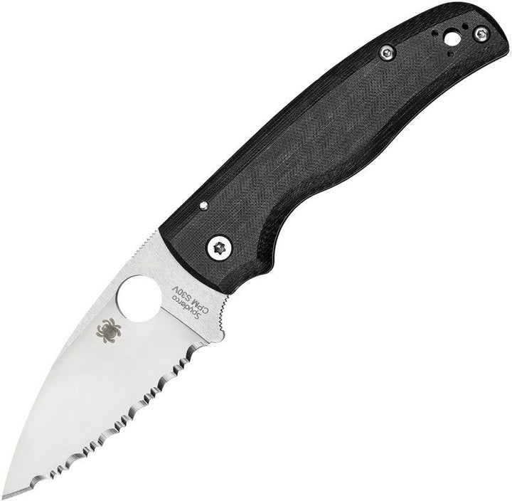 Spyderco Shaman Compression Lock Black G10 SW SpyderEdge CPM S30V - Knives.mx