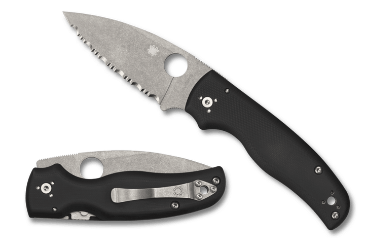 Spyderco Shaman Compression Lock Black G10 SW SpyderEdge CPM S30V - Knives.mx