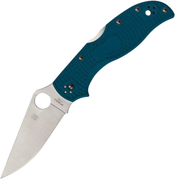 Spyderco Stretch 2 Lockback Blue FRN Plain K390 - Knives.mx