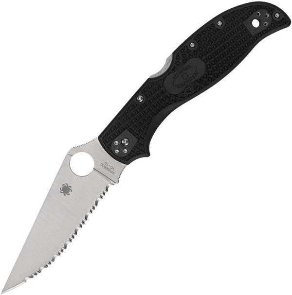 Spyderco Stretch 2 XL Lockback Black FRN Satin Spyderedge VG-10 - Knives.mx