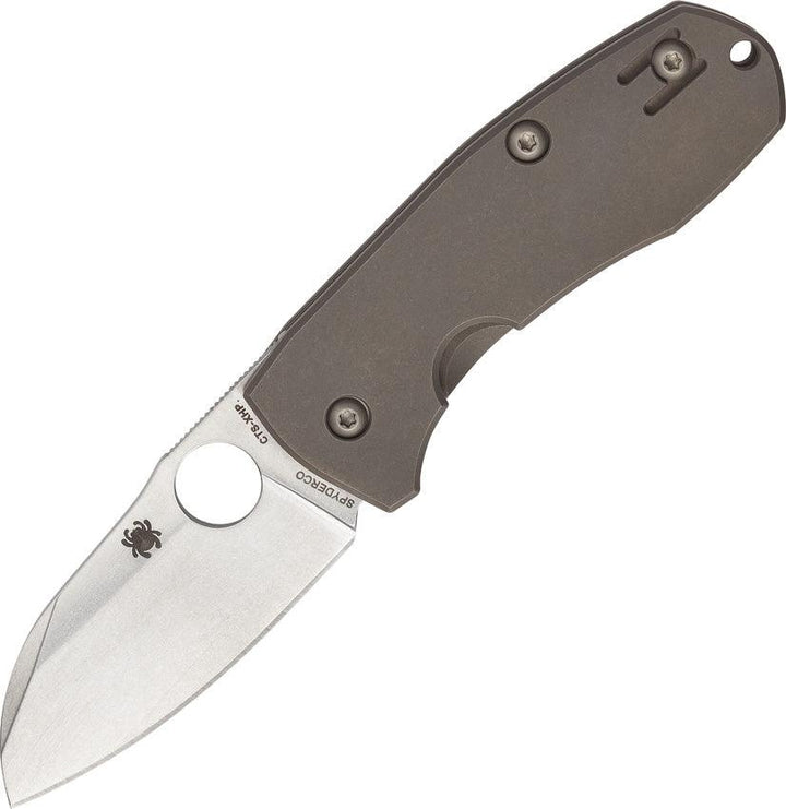 Spyderco Techno 2 Framelock SW Titanium Sheepsfoot CTS-XHP - Knives.mx