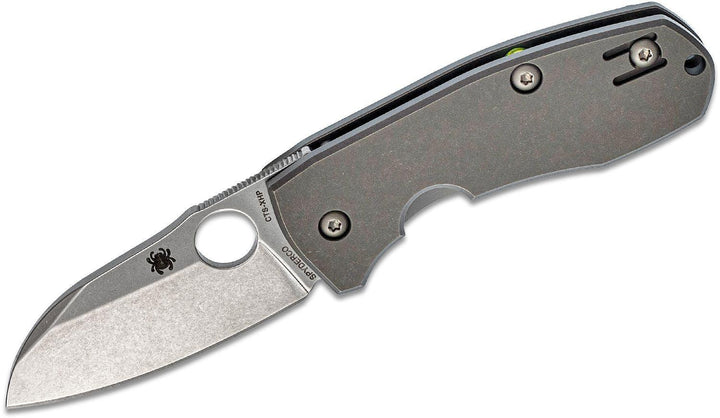 Spyderco Techno 2 Framelock SW Titanium Sheepsfoot CTS-XHP - Knives.mx