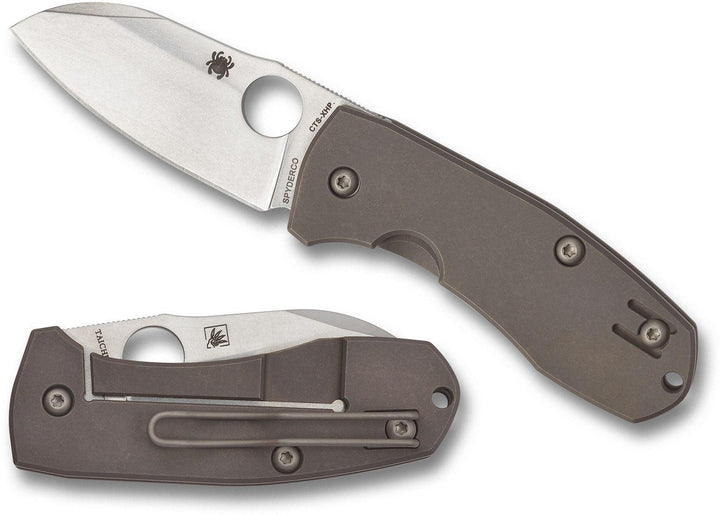 Spyderco Techno 2 Framelock SW Titanium Sheepsfoot CTS-XHP - Knives.mx