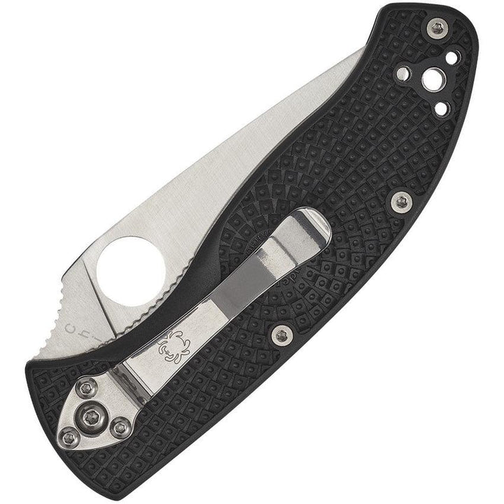 Spyderco Tenacious Black FRN Full Serrated 8Cr13MoV - Knives.mx