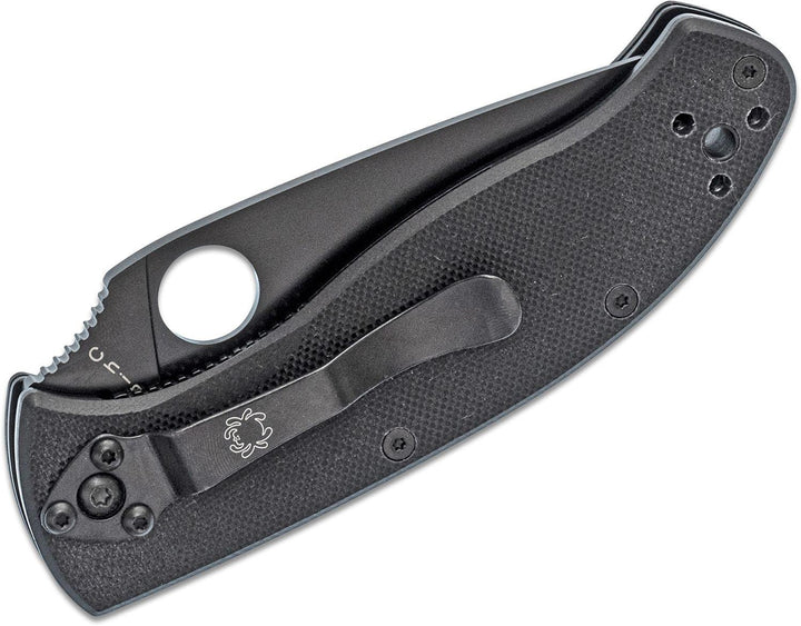 Spyderco Tenacious Black G10 Plain 8Cr13MoV - Knives.mx