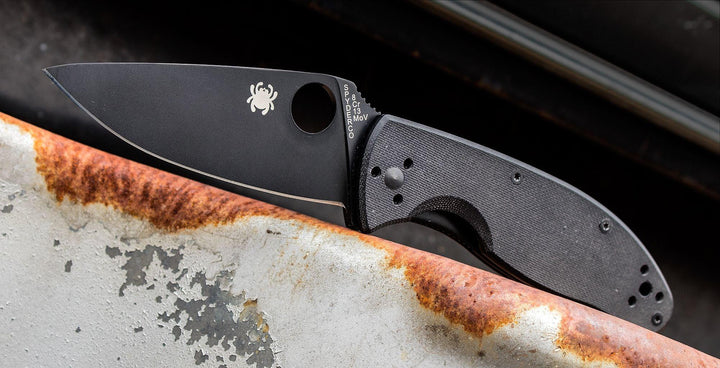 Spyderco Tenacious Black G10 Plain 8Cr13MoV - Knives.mx