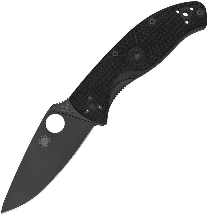 Spyderco Tenacious FRN Black 8Cr13MoV Plain - Knives.mx