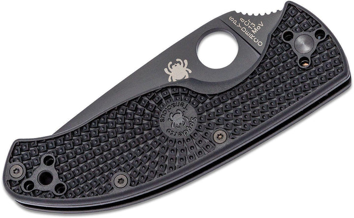 Spyderco Tenacious FRN Black 8Cr13MoV Plain - Knives.mx