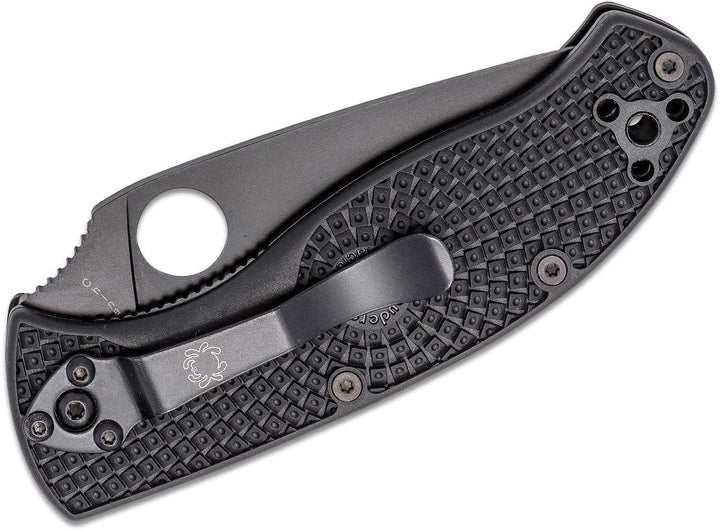 Spyderco Tenacious FRN Black 8Cr13MoV Plain - Knives.mx