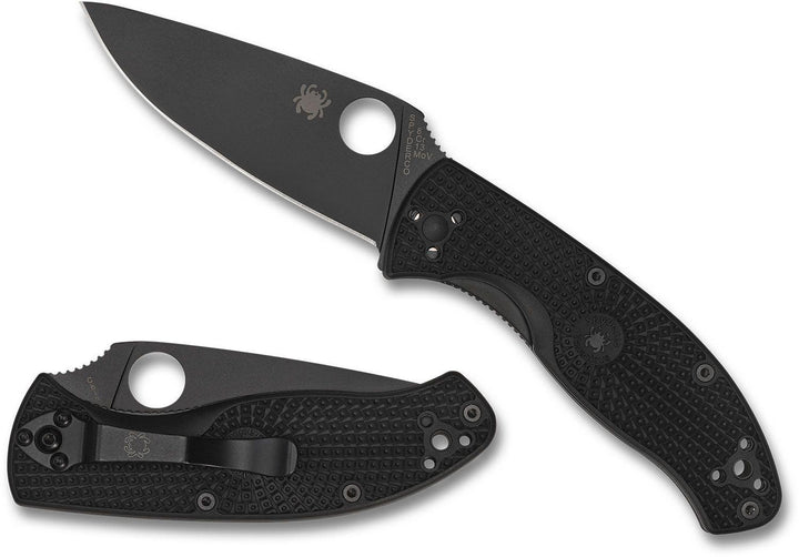 Spyderco Tenacious FRN Black 8Cr13MoV Plain - Knives.mx