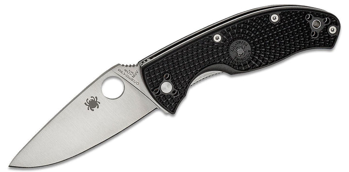 Spyderco Tenacious Linerlock Black FRN Satin Plain - Knives.mx