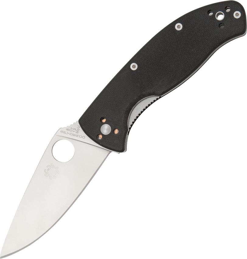 Spyderco Tenacious Linerlock Black G10 Satin Plain 8Cr13MoV - Knives.mx