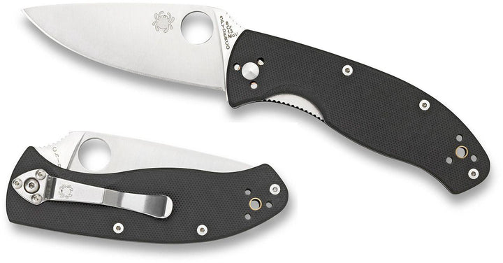 Spyderco Tenacious Linerlock Black G10 Satin Plain 8Cr13MoV - Knives.mx