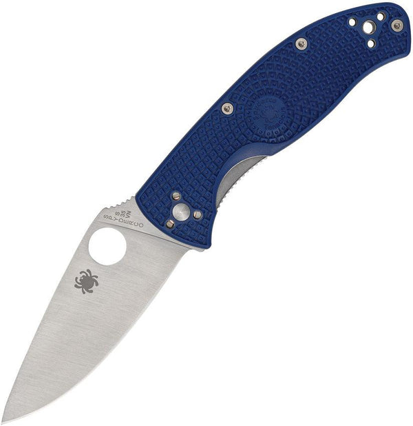 Spyderco Tenacious Linerlock Blue FRN Satin CPM S35VN - Knives.mx