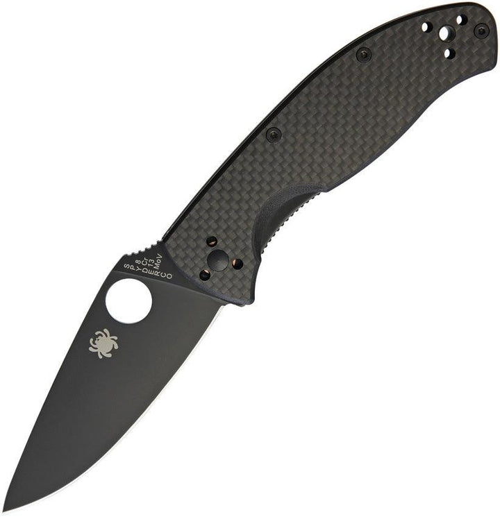 Spyderco Tenacious Plain Carbon Fiber/G10 Black - Knives.mx