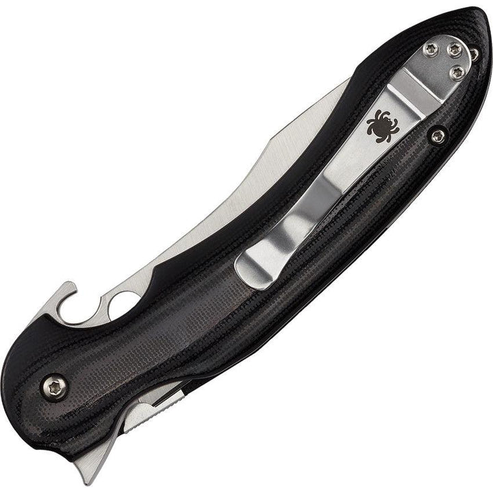 Spyderco Tropen Compression Lock Black G10 Satin CPM S30V - Knives.mx